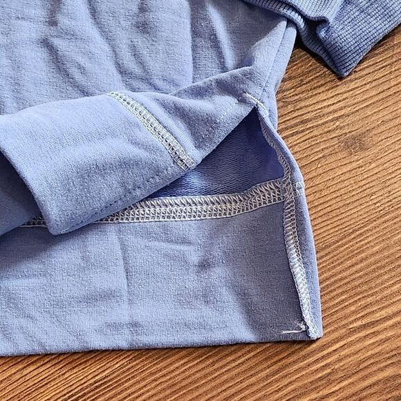 🩵NWT Joyspun Blue French Terry Pajama Sweatshirt Medium - Picture 6 of 9